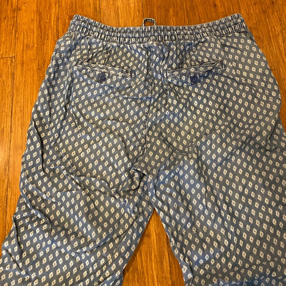 Blue Pattern Jean Joggers - Picture 5 of 6